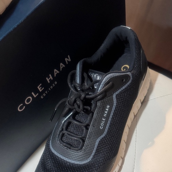 Cole Haan Men's Black Mesh Sneakers - Picture 4 of 8